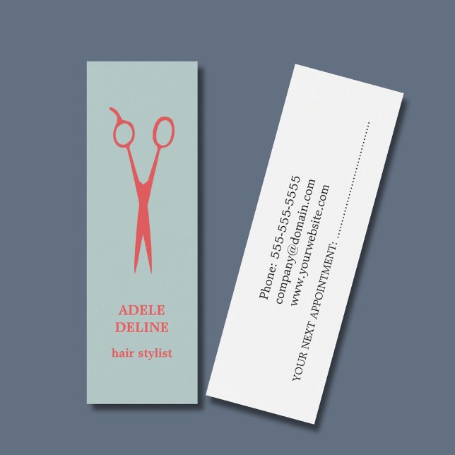 Simple Cool Hair Stylist Appointment Card (Creator Uploaded)
