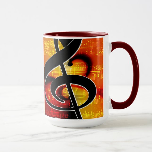 Simple Cool Stylish Notes Mug (Right)