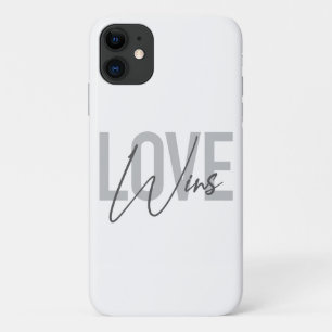 Simple, cool, urban, trendy, modern Love Wins Case-Mate iPhone Case