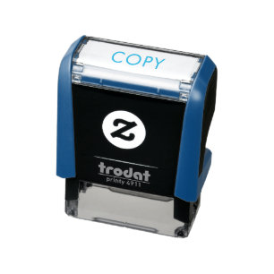Simple Copy Rubber Stamp Minimal Custom Office
