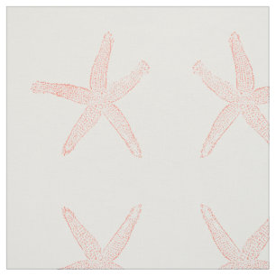 Simple Coral Starfish Fabric