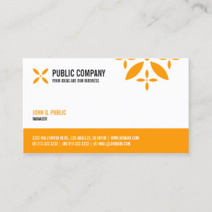Simple Corporate One Sided Business Card