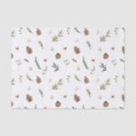 Simple Cotton Winter Greenery Watercolor Christmas Tissue Paper<br><div class="desc">Looking for a modern and simple tissue paper that will make your holiday wrapping gorgeously unique? Our Simple Cotton Winter Greenery Watercolor Christmas Tissue Paper is decorated with hand painted cotton bolls and winter botanical greenery watercolor designs. Making it perfect for wrapping jewellery, small gifts, party favours and allows for...</div>