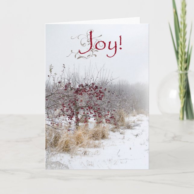 Simple Country Christmas greeting cards (Front)