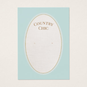Simple Country Earring Display Card