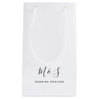 Simple Couple Initials Wedding Weekend Thank You