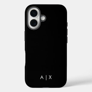 Simple Couple Name monogrammed iPhone 16 Case