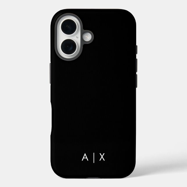 Simple Couple Name monogrammed Case-Mate iPhone Case (Back)
