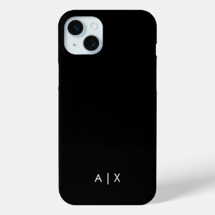 Simple Couple Name monogrammed iPhone 15 Mini Case