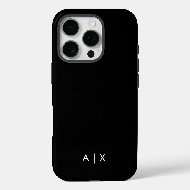 Simple Couple Name monogrammed Case-Mate iPhone Case (Back)