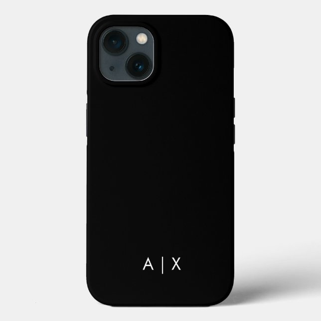 Simple Couple Name monogrammed Case-Mate iPhone Case (Back)