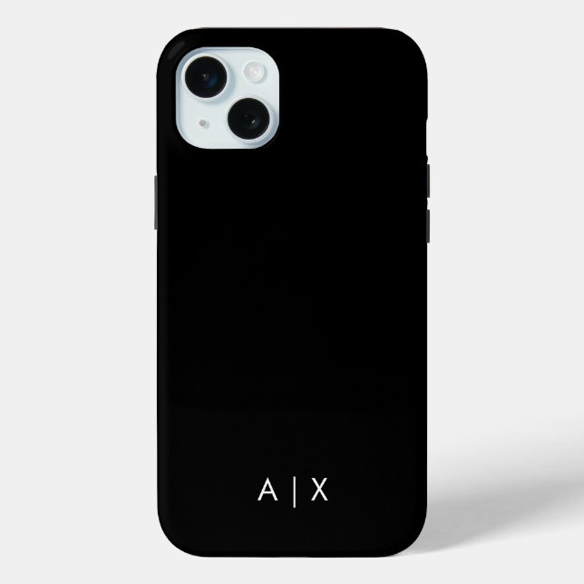 Simple Couple Name monogrammed Case-Mate iPhone Case (Back)