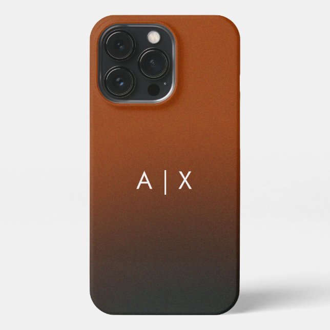 Simple Couple Name monogrammed iPhone Case (Back)