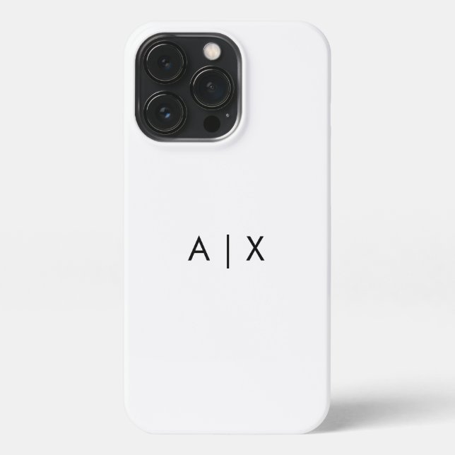 Simple Couple Name monogrammed iPhone Case (Back)