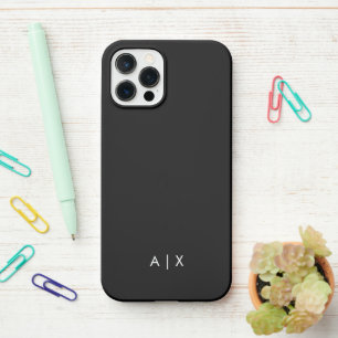 Simple Couple Name monogrammed iPhone 12 Pro Case