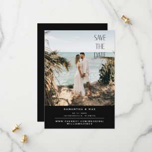 Simple Couple Photo Wedding Save The Date
