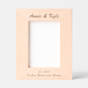 Simple Couple's Names Anniversary Date Etched Frames