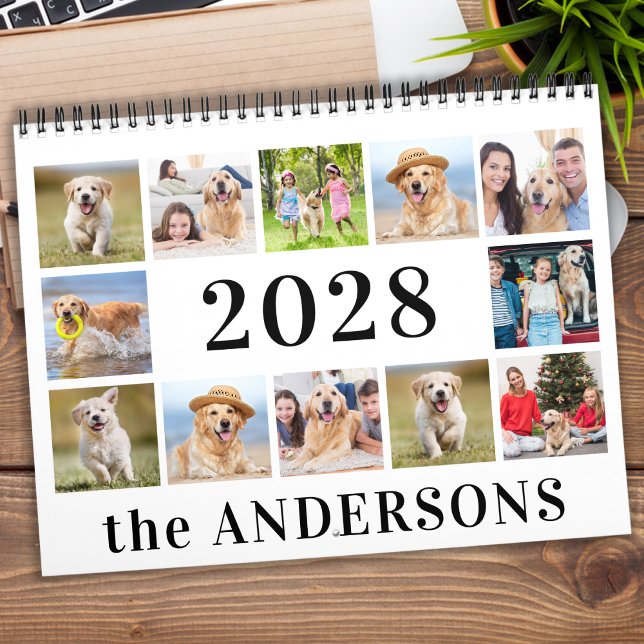 Simple Create Your Own Modern Personalised Photo Calendar (Creator Uploaded)