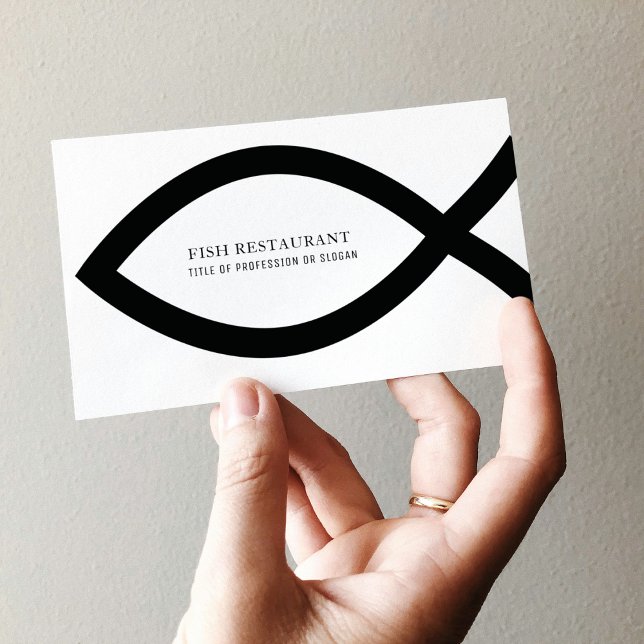 Simple Creative Fish Restaurant Professional Business Card (Creator Uploaded)