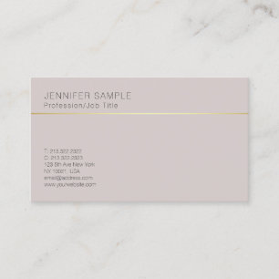 Simple Creative Plain Elegant Classic Colours Business Card