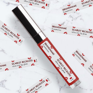Simple Crimson Scarlet Red Custom Lip Gloss & Tint