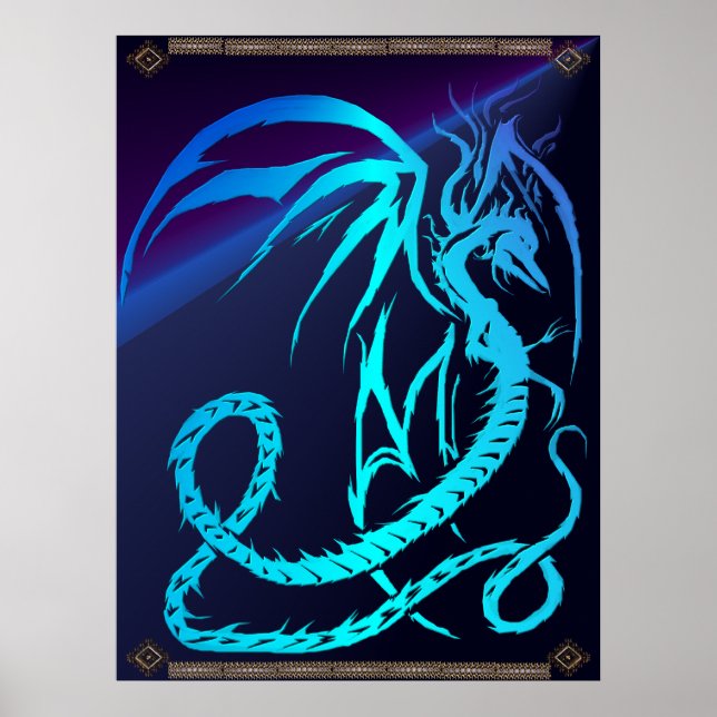 Simple Critters-Electric Dragon Poster (Front)