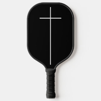 Simple Cross Religious Crucifix Christian Catholic Pickleball Paddle