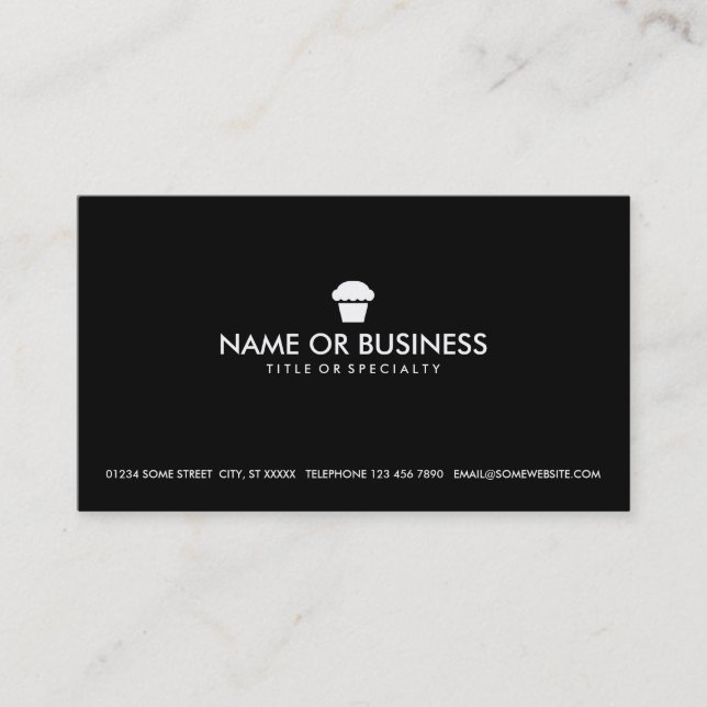 simple cupcake business card (Front)