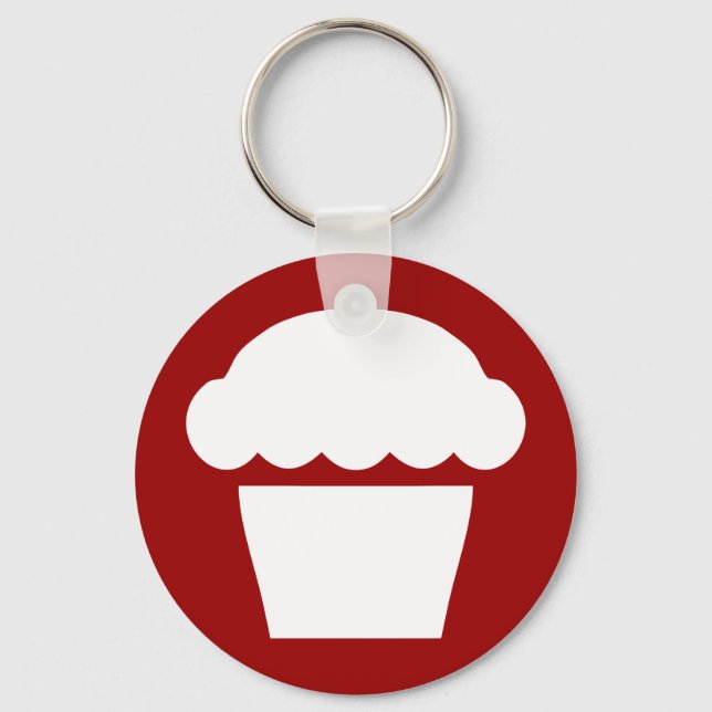 simple cupcake / muffin key ring (Front)