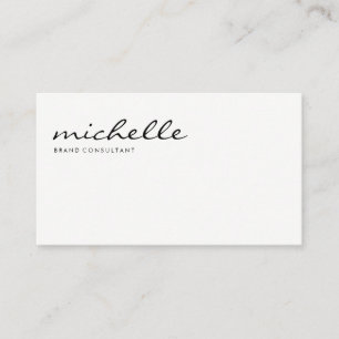Simple Cursive Professional Business Card
