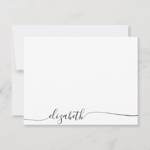 Simple Cursive Script Personalised Name Card