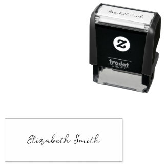 Simple Cursive Script Signature Name Template Self-inking Stamp