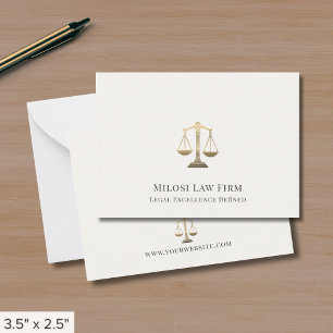 Simple Custom Attorney Lawyer Legal Card