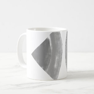 simple custom BLACK mandala monogram add your name Coffee Mug