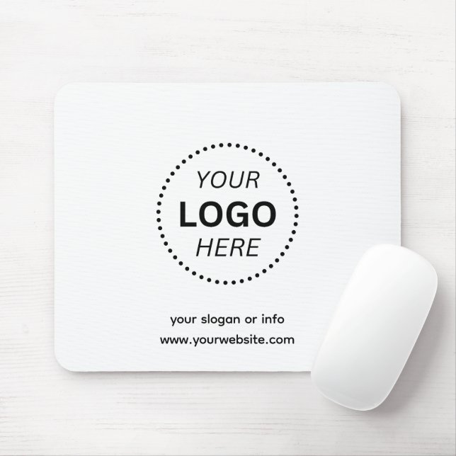 Simple Custom Business Corporate Company Logo Mouse Pad (With Mouse)