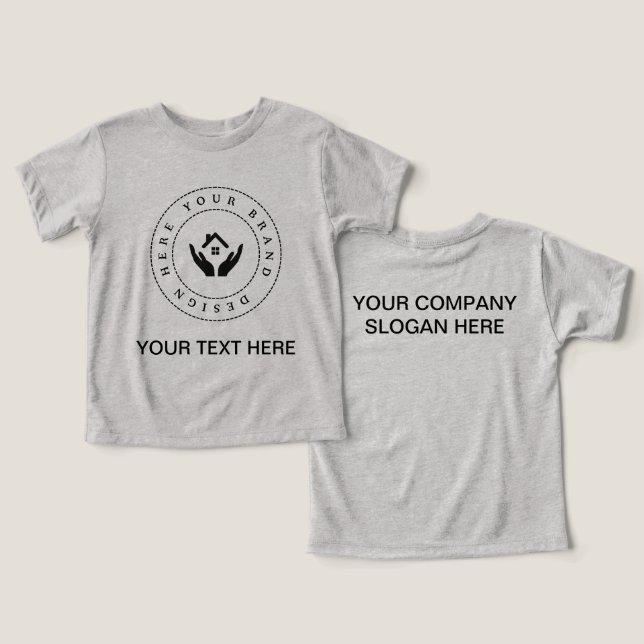 Simple Custom Business Logo and Text Promotional (Design Front & Back)