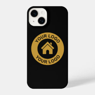 Simple Custom Business Logo Black iPhone Case