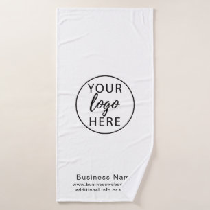 Simple Custom Business Logo Corporate Bath Towel