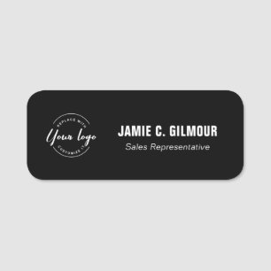 Simple Custom Business logo Employee Custom Name Tag