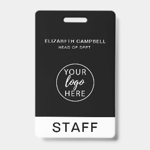 Simple Custom Business Logo ID Badge