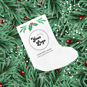 Simple Custom Business Logo Small Christmas Stocking