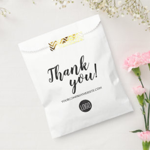 Simple Custom Business Logo Thank You Favour Bags