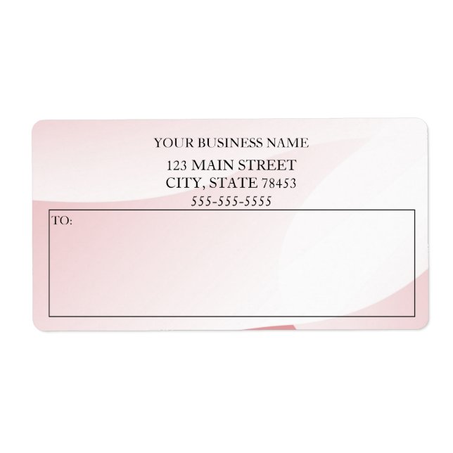 Simple Custom business shipping labels (Front)