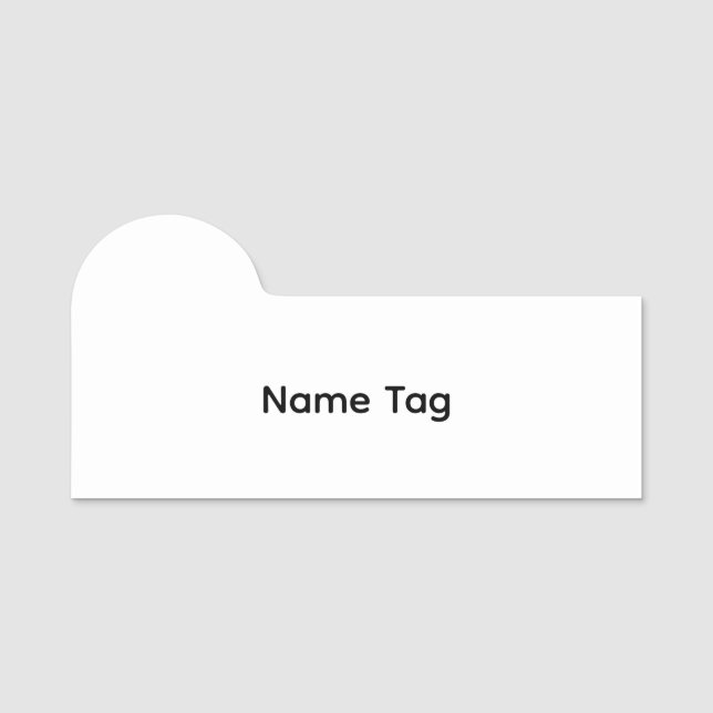 Simple Custom | Classic Name Tag (Front)