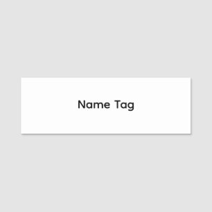 Simple Custom Classic Name Tag
