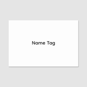 Simple Custom Classic Name Tag