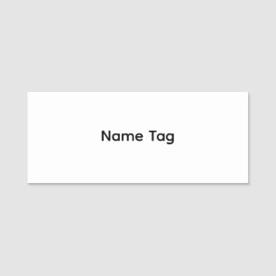 Simple Custom Classic Name Tag