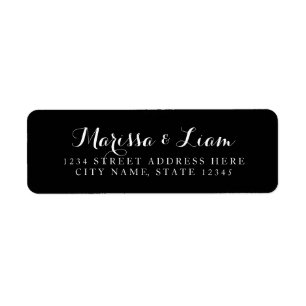 Simple Custom Colour Return Address Label