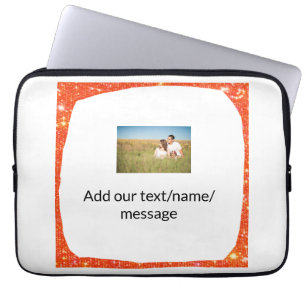 simple custom colourful add your photShower Curtai Laptop Sleeve