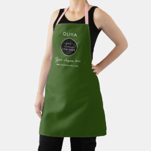 Simple Custom Company Logo personalised black Apro Apron